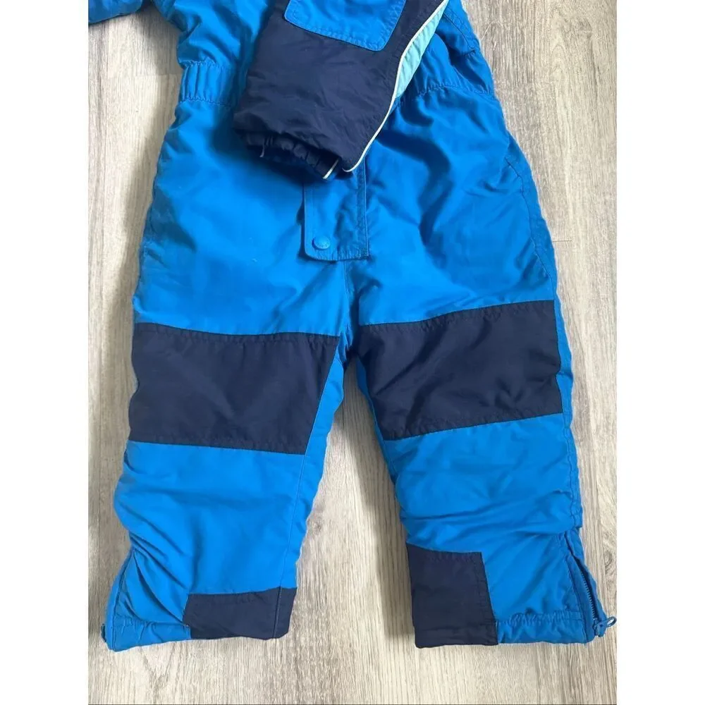 LL BEAN 2T Toddler Blue Cold Buster Snow Suit